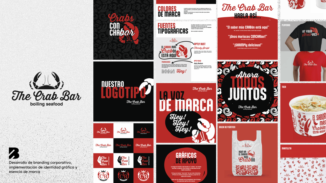 Sistema de identidad visual para The Crab Bar